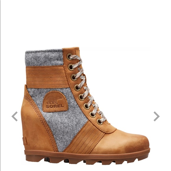 SOREL WOMEN’S LEXIE WEDGE FELT CASUAL Boot Size: - Picture 4 of 8